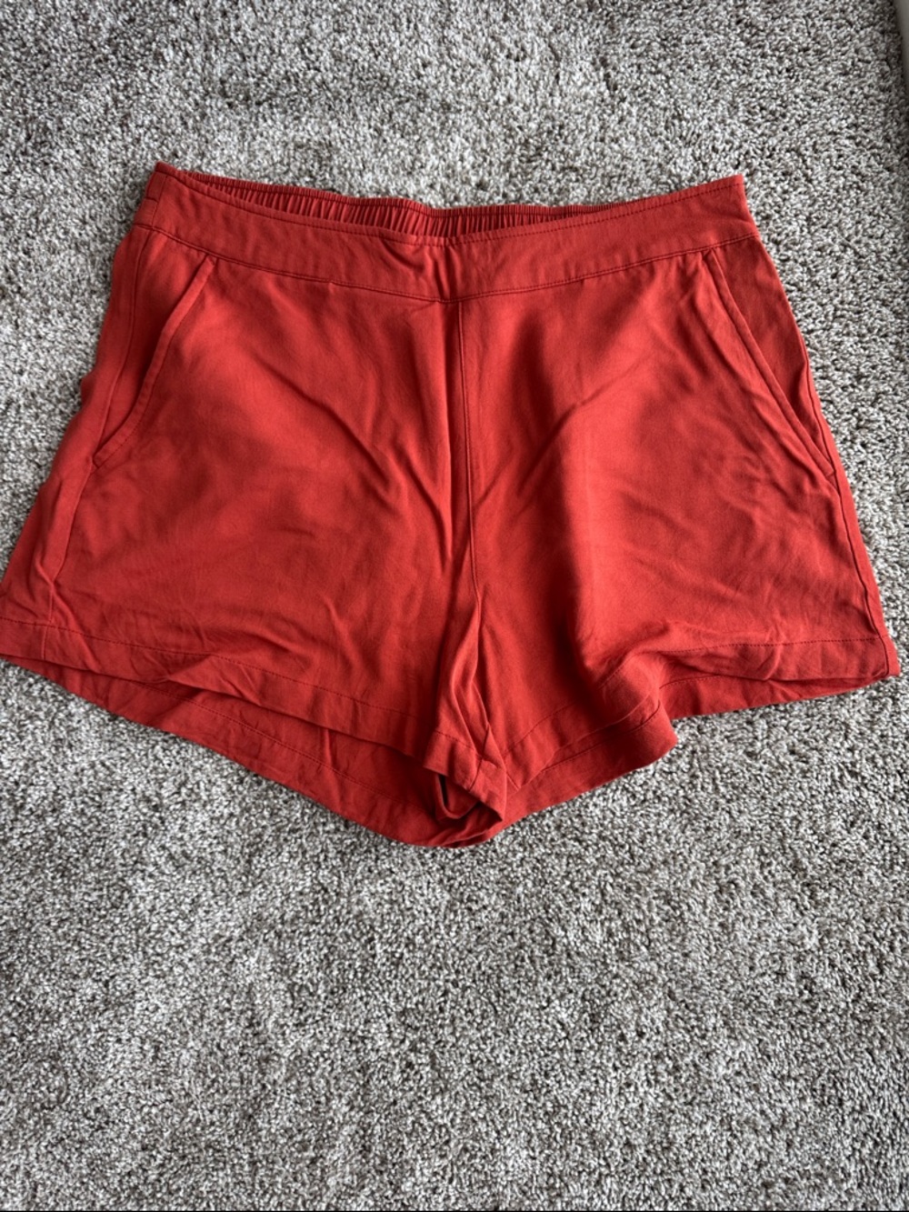 Old Navy Rust-Red Athletic Pull-On Shorts
